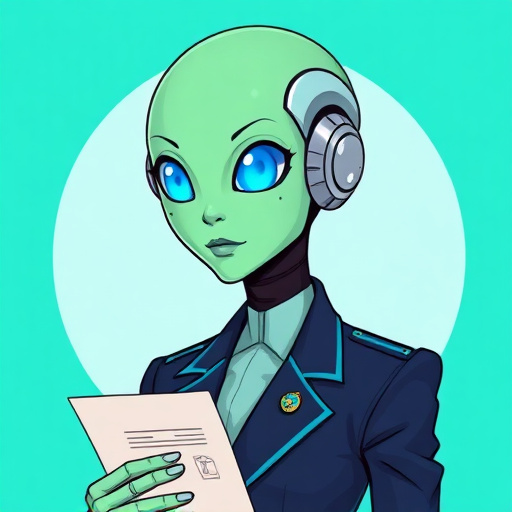 Portrait of Commander Coda, today's RiskyEats correspondent